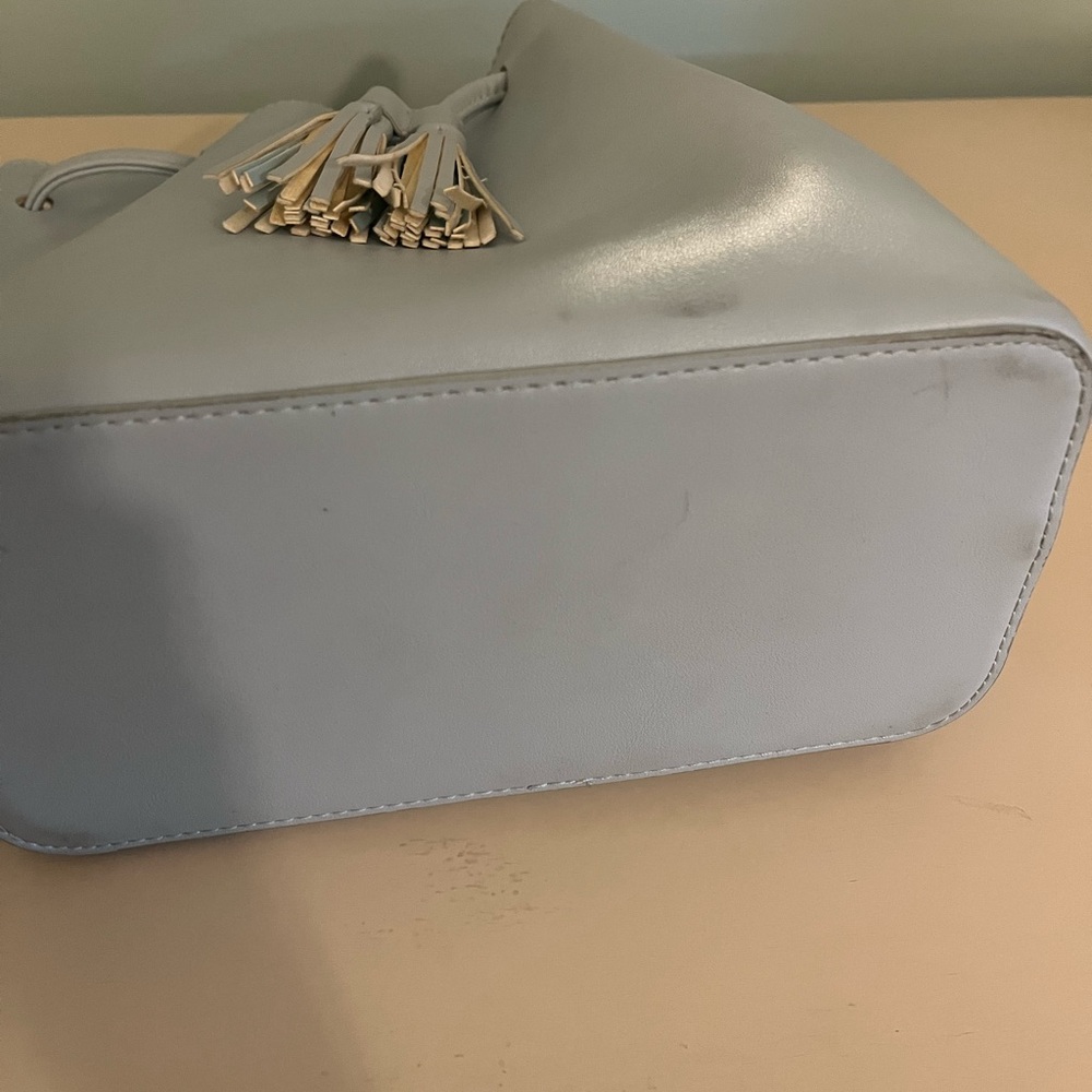 J. Crew Light Blue Bucket Bag Crossbody With Adjustable Straps - Picture 7 of 7